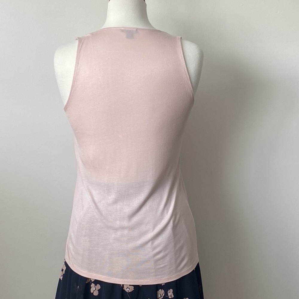Ann Taylor Blush Pink Sleeveless Top Size Small Petite - Picture 3 of 3